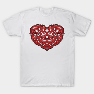 Fancy Red Heart T-Shirt